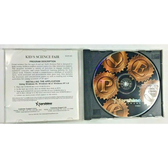 Starshine Kids Science Fair Projects Educational Home School CD ROM PC Software - Picture 4 of 4